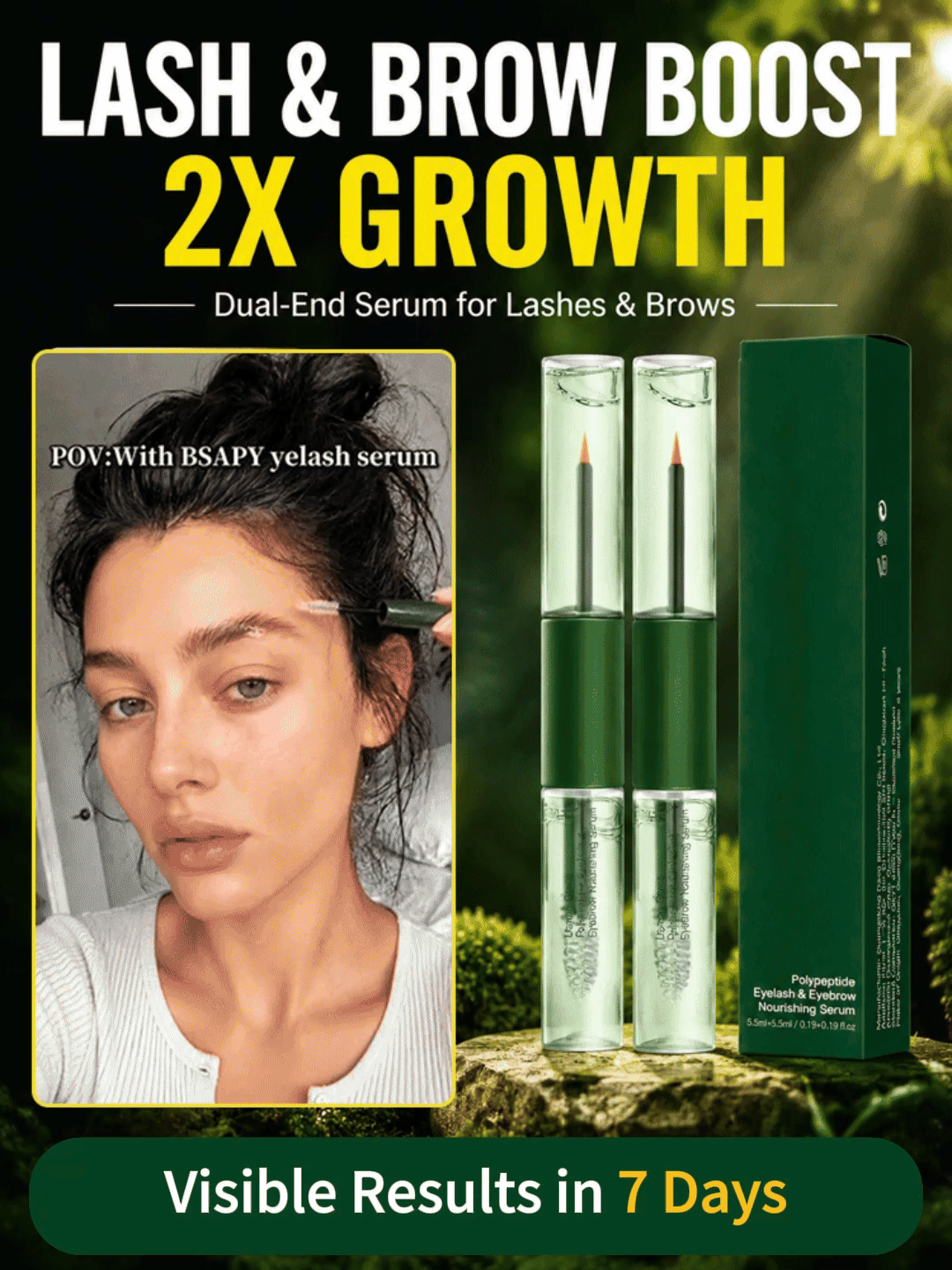 Peptide Eyelash & Eyebrow Serum – Nourishing Lash & Brow Care for Fuller-Looking Results