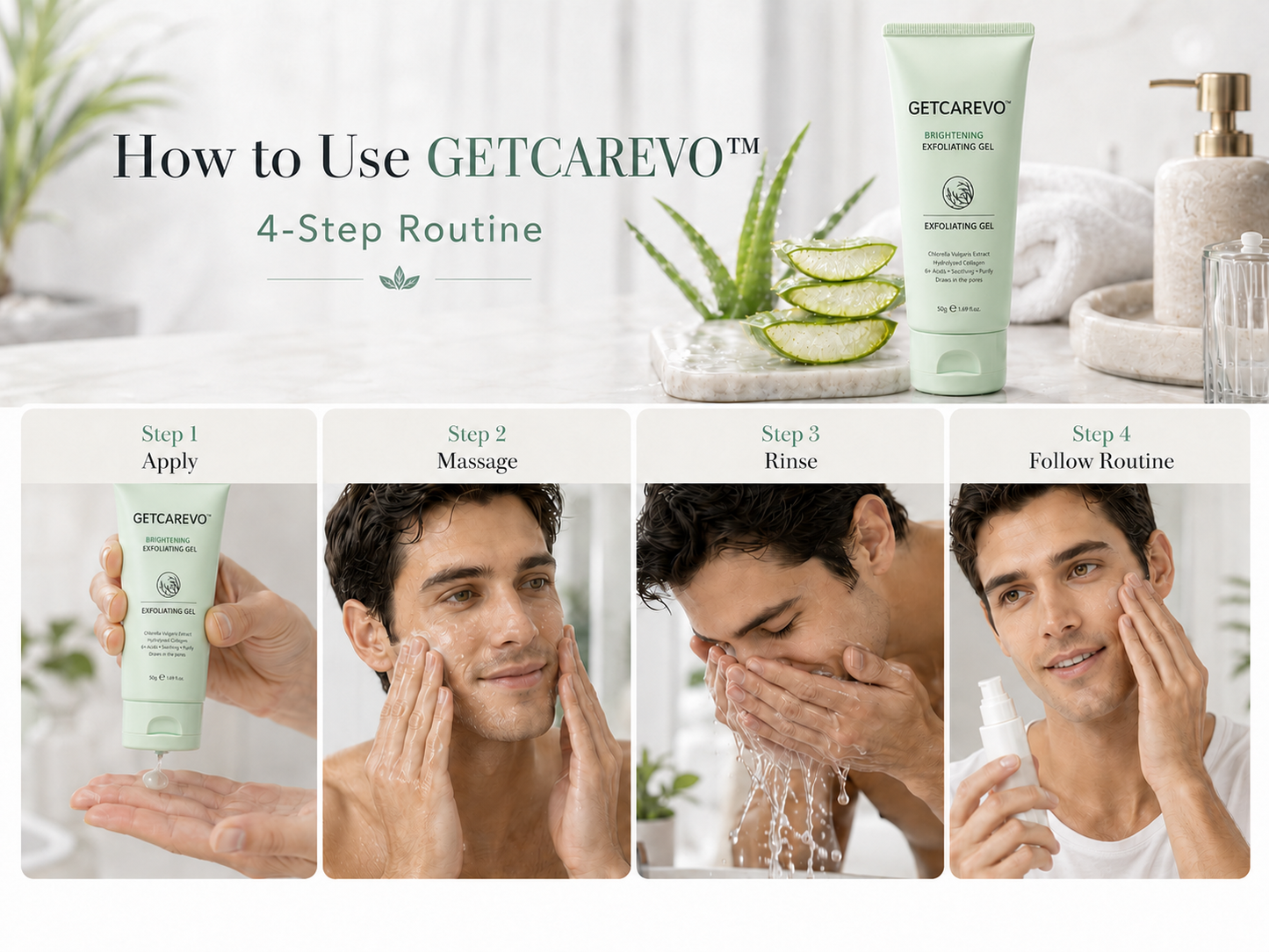 Mycariva™ Face & Body Soft Peel Glow Reset Gel