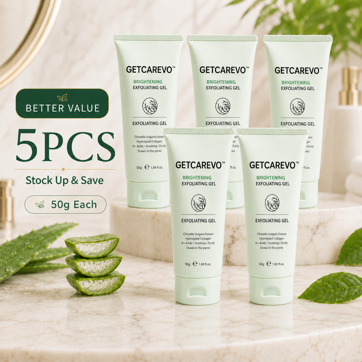 Mycariva™ Face & Body Soft Peel Glow Reset Gel