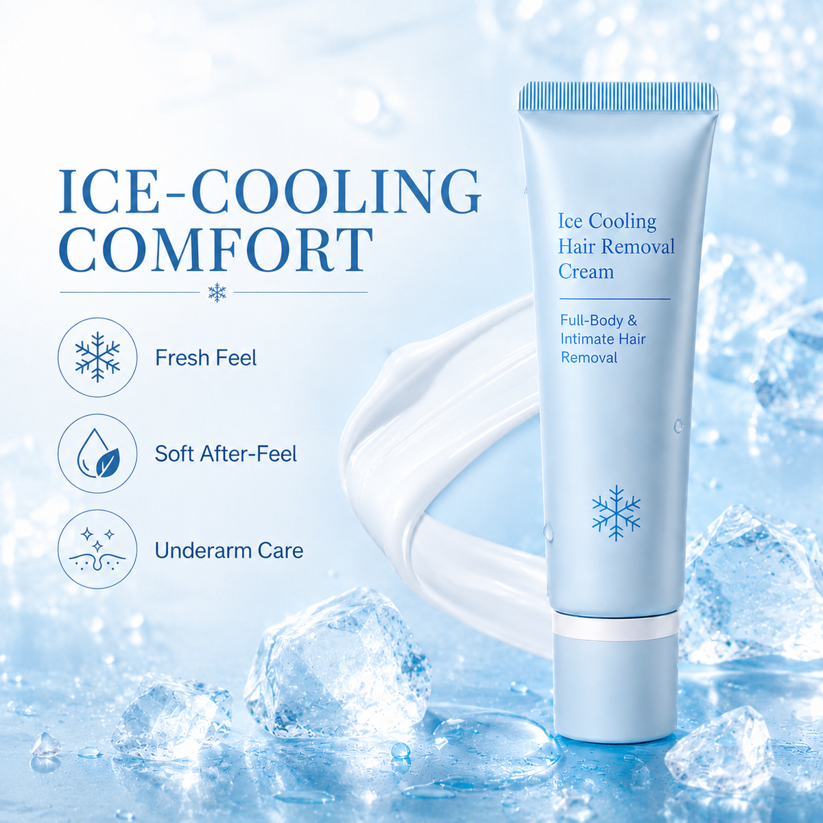 Ice CoolingHair Removal Cream