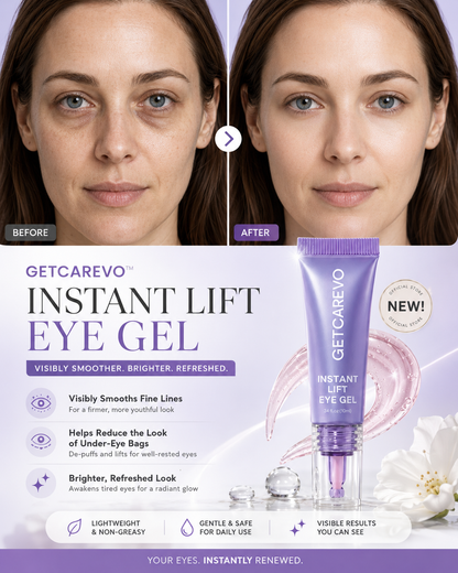 Instant Lift Eye Gel – Smooth Wrinkles & Reduce the Look of Under-Eye Bags 👁️💜